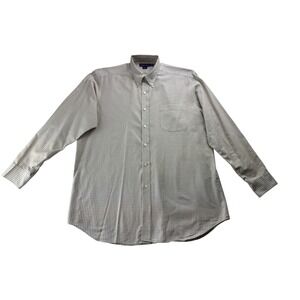 Ralph Lauren Mens Purple Label‎ Button Down Shirt Plaid Size LG Made In  Italy